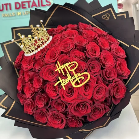Red Roses Bouquet for HBD