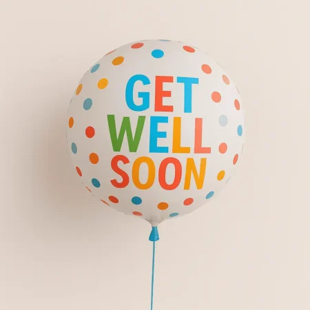 Get Well soon  single balloons