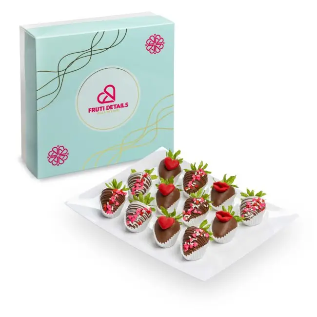Chocolate-Covered Strawberries Gift Box – Romantic Sweet Surprise for Love