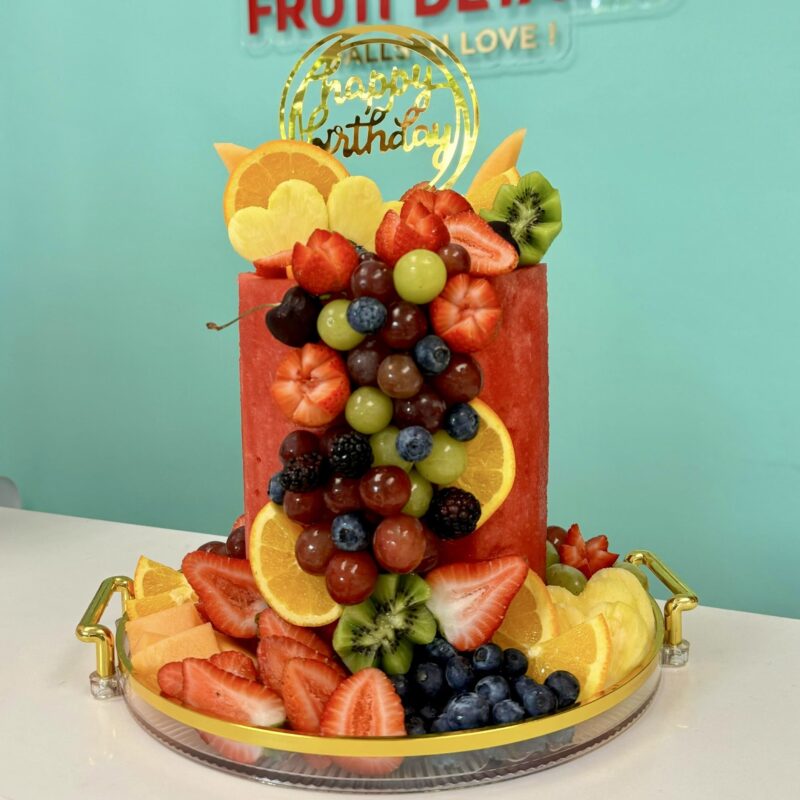 fruit cake with watermelon medium
