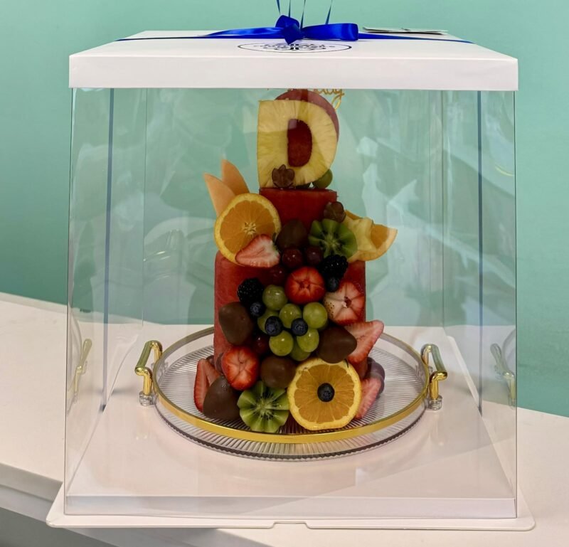Birthday Fruit Cake Pineapple Initial - Image 3