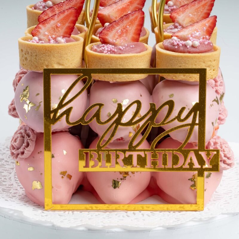 Choco Berries Cake Pink Cream - Image 2