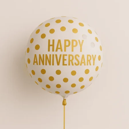 Anniversary single balloons