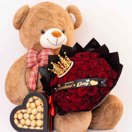 Combo Roses Bouquet for Valentines Day