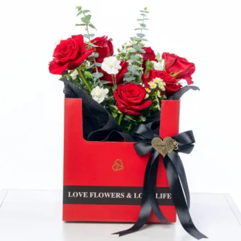Natural Red Flower Box