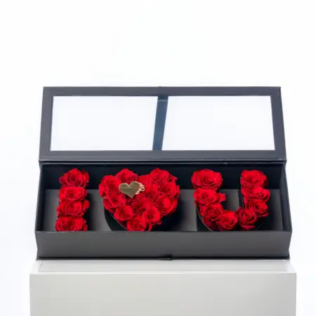 I Love You Roses Box - Valentines Day Flowers