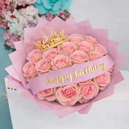 Birthday Pink Flowers bouquet