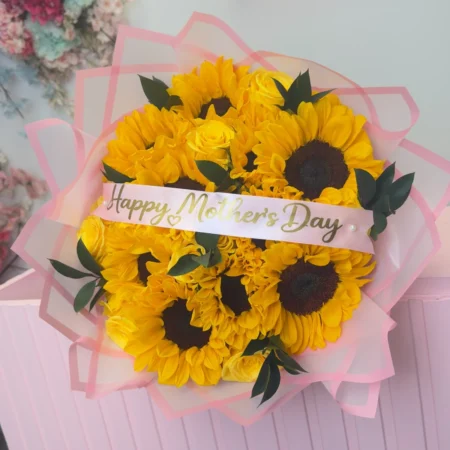 Sunflowers of 25 Roses Mother's Day
