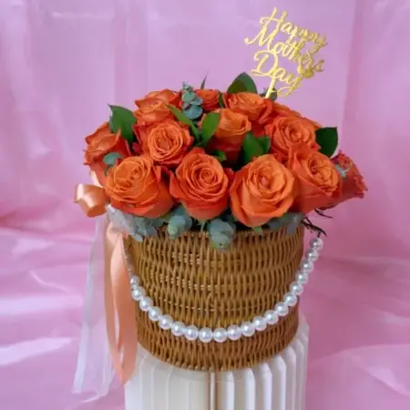 Orange Roses for Mother's Day