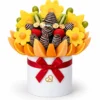 Deluxe fruit bouquet with chocolate covered strawberries in Hialeah, Miami FL