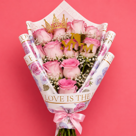 Bouquet roses special for mom