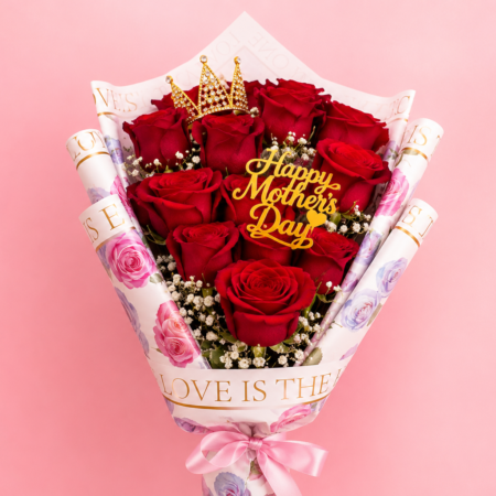 Bouquet Red Roses For Mother's Day