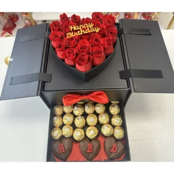 Birthday Flower Surprise Box