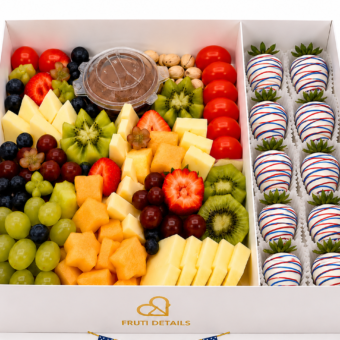 Cheeses Fruit Platter white Chocolate