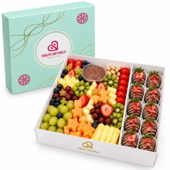 Cheeses Fruit Platter white Chocolate