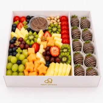 Cheeses Fruit Platter white Chocolate
