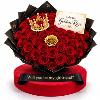 Will you be my Girlfriend ? - Roses Bouquet