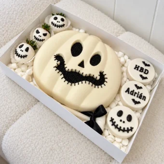 Halloween White Chocolate Pumpkin & Strawberry Gift Box