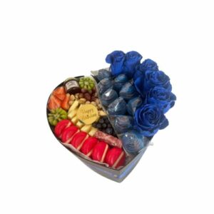 Birthday Gifts For Him with flowers and fruit arrangements